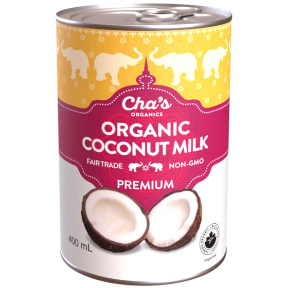 Cha's Organics Coconut Milk Organic 400 ml, $1.50/100ml