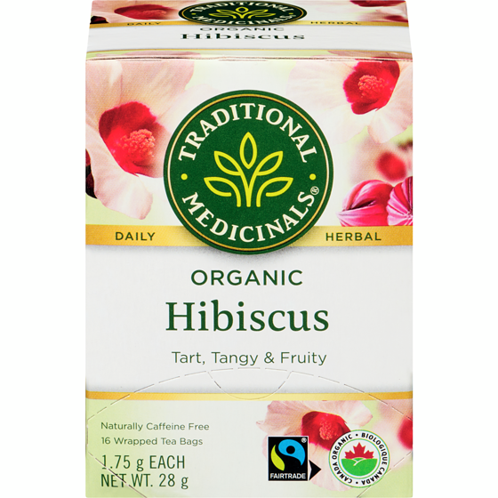 Traditional Medicinals Hibiscus Organic Wrapped Tea Bags 16 ea, $0.34/1ea