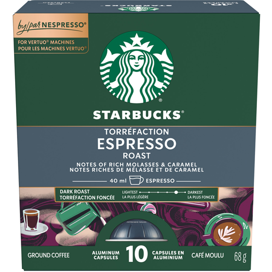 Starbucks Espresso Roast For Nespresso Vertuo 68 g, $20.57/100g