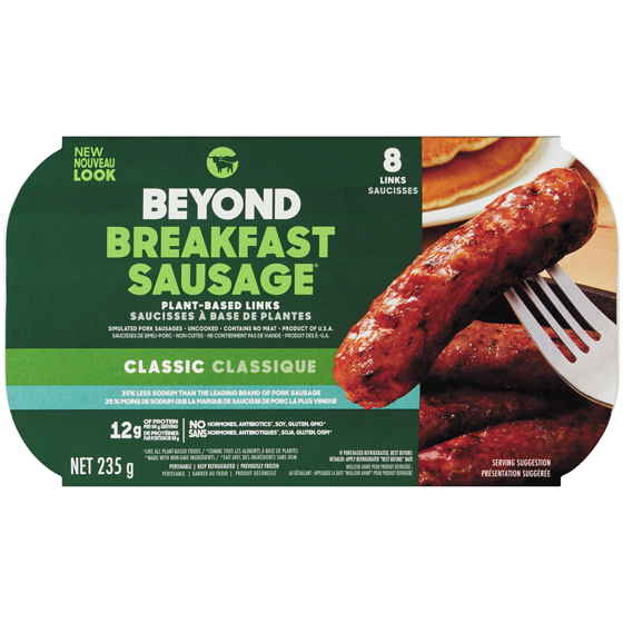 Beyond Meat Plant-Based Breakfast Sausage, 8ct 235 g, $4.25/100g