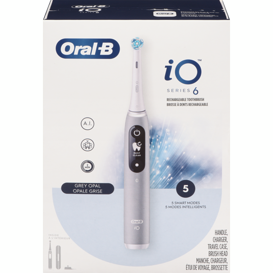 Oral B iO Rechargeable Toothbrush, Grey Opal 1 ea, $199.99/1ea