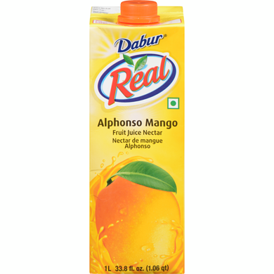 Dabur Alphonso Mango Fruit Juice Nectar 1 l, $0.45/100ml