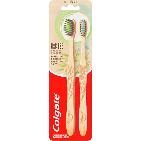 Colgate Bamboo Charcoal Toothbrush, Soft 2 ea, $4.50/1ea
