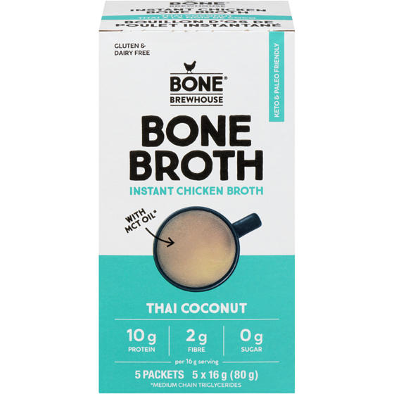 Bone Brewhouse Instant Chicken Bone Broth Thai Coconut 16 g, $70.56/100g