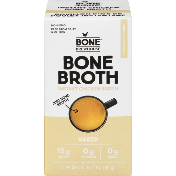 Bone Brewhouse Instant Chicken Bone Broth Naked 16 g, $59.38/100g