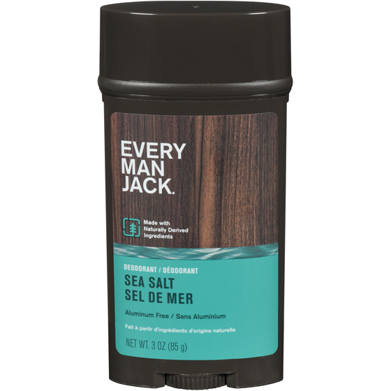 Every Man Jack Aluminum Free Deodorant, Sea Salt + Citrus 88 g, $10.78/100g