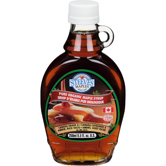 Steeves Maples Pure Organic Maple Syrup 250 ml, $4.40/100ml