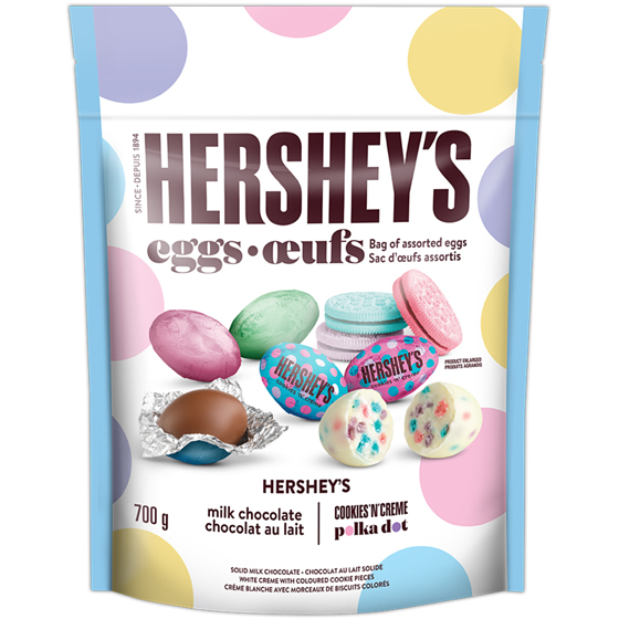 Hershey's Foil Egg Variety Bag 700 g, $2.86/100g