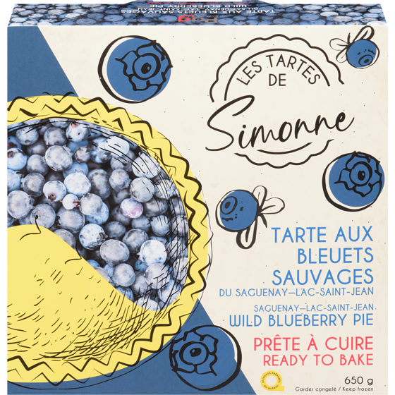 null Saguenay-Lac-Saint-Jean Wild Blueberry Pie 650 g, $1.28/100g