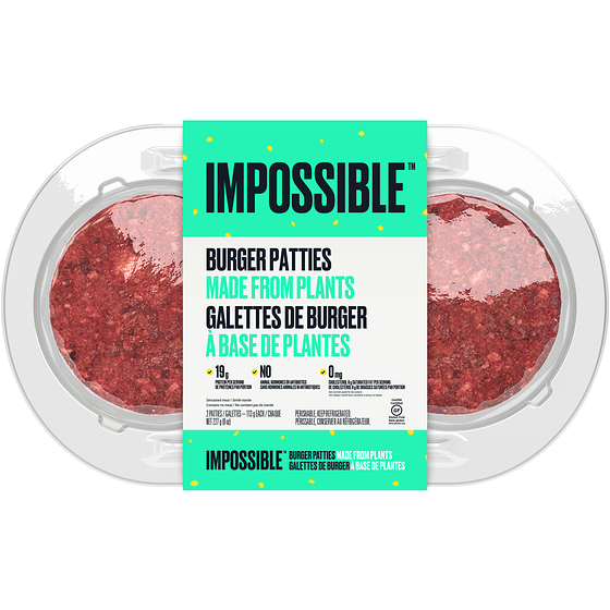 Impossible Foods Inc. Simili-Viande Galettes De Burger À Base De Plantes 227 g, 3,96 $/100g