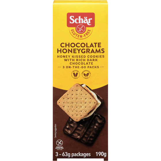Schar Chocolate Honeygrams Gluten Free 190 g, $3.05/100g