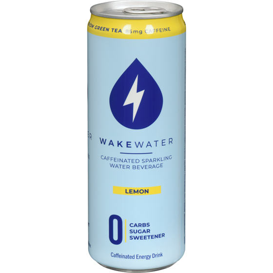 Wakewater Caffeinated Sparkling Water Beverage Lemon 355 ml, $0.84/100ml