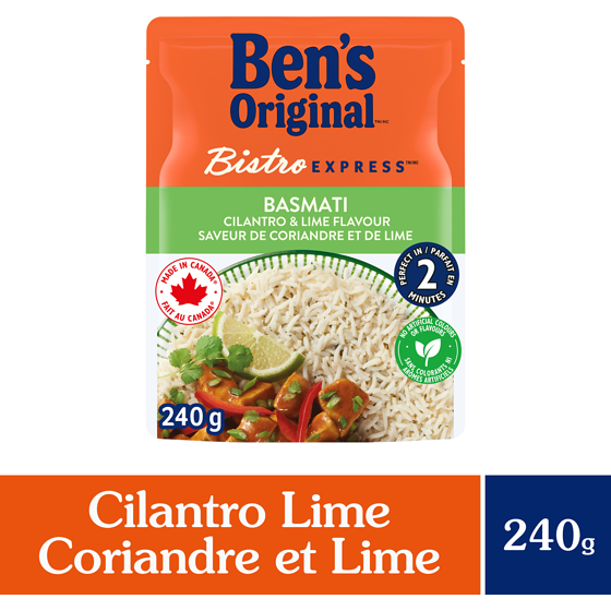 Bens BISTRO EXPRESS Basmati Lime and Cilantro Rice 240 g, $1.45/100g