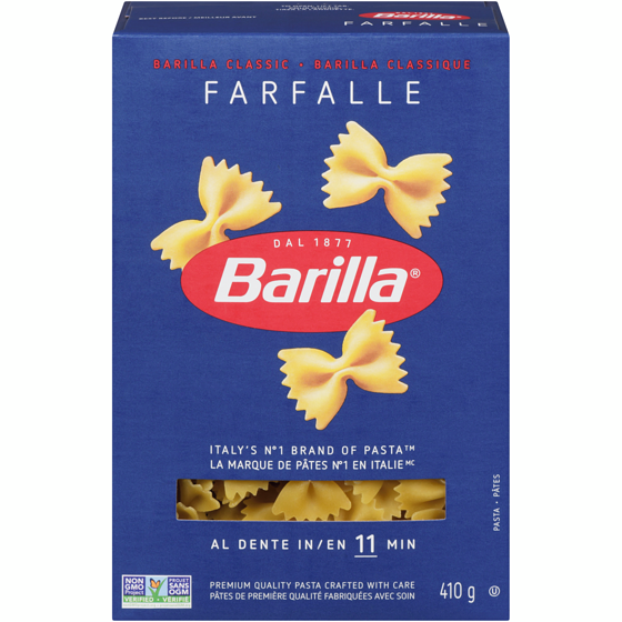 Barilla Pâtes Farfalle 410 g, 0,61 $/100g