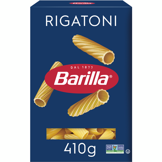 Barilla Pâtes Rigatoni 410 g, 0,73 $/100g