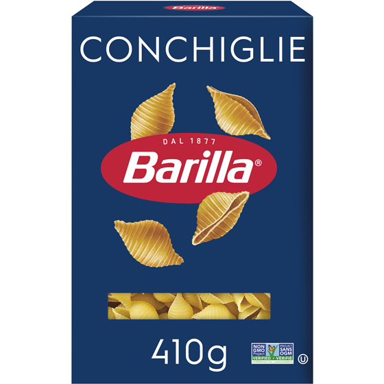 Barilla Conchiglie Pasta 410 g, $0.68/100g