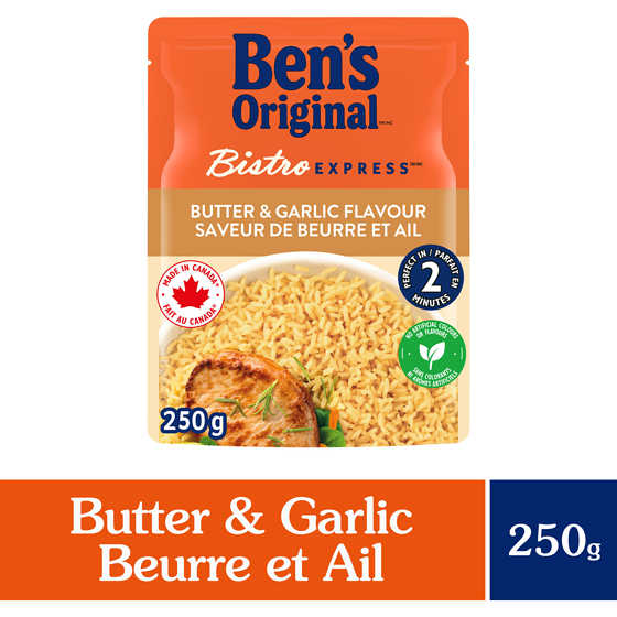 Bens BISTRO EXPRESS Butter & Garlic Rice 250 g, $2.00/100g