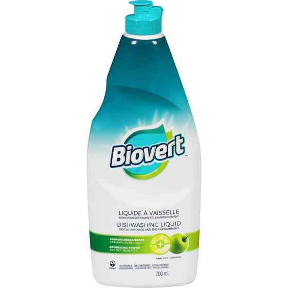 Bio-Vert Dishwashing Liquid Green Apple 700 ml, $0.47/100ml