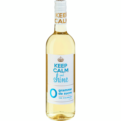 KEEP CALM Vin blanc (Pièce d’identité requise au moment du ramassage) 750 ml, 1,47 $/100ml