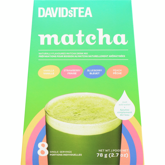 DAVIDsTEA Tea, Naturally Flavoured Matcha Drink Mix 78 g, $20.50/100g