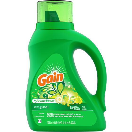 Gain Aroma Boost Detergent Original 1.36 l, $0.37/100ml