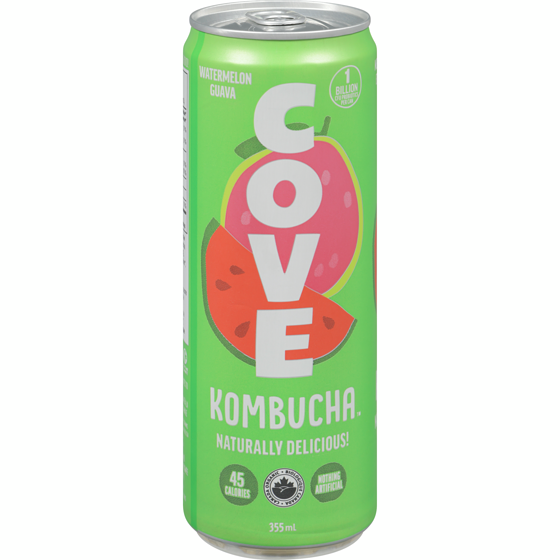 null Kombucha Watermelon Guava 355 ml, $0.99/100ml