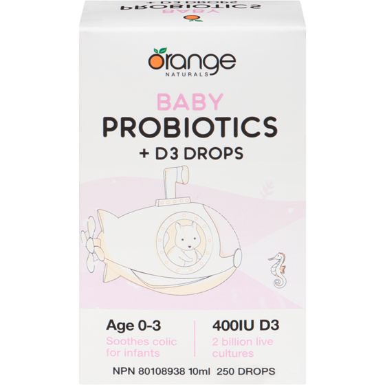 CanPrev Baby Probiotics + D3 Drops Age 0-3 10 ml, $259.90/100ml