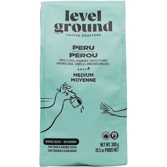 Level Ground Peru Coffee Bean 300 g, $5.66/100g