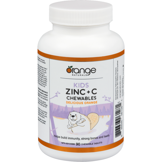 Orange Naturals Kids Delicious Orange Zinc + C Chewable 90 ea, $0.20/1ea