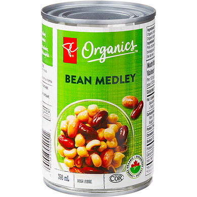 PC Organics Bean Medley 398 ml, $0.50/100ml