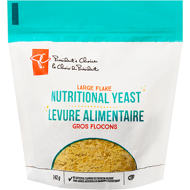 President's Choice Nutritional Yeast, Large Flake 142 g, $5.99/100g