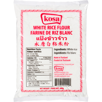 Kosa Farine De Riz Blanc 400 g, 0,37 $/100g
