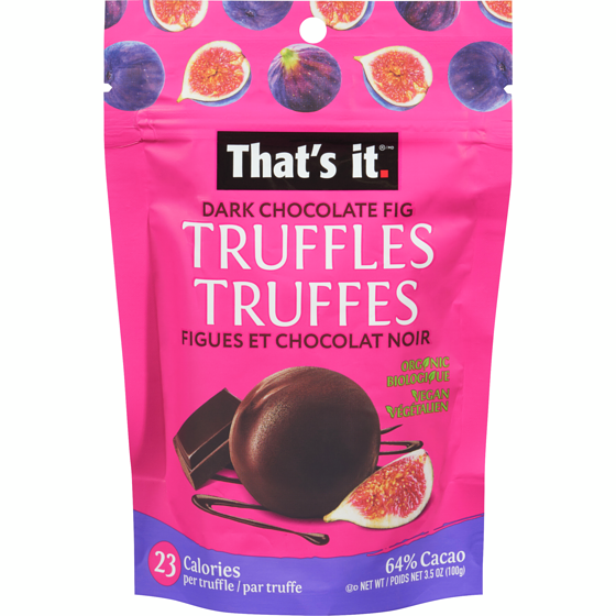 That's It Organic Dark Chocolate Truffle 100 g, $8.49/100g
