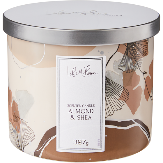 Life at Home Scented Candle Almond & Shea 1 ea, $16.00/1ea