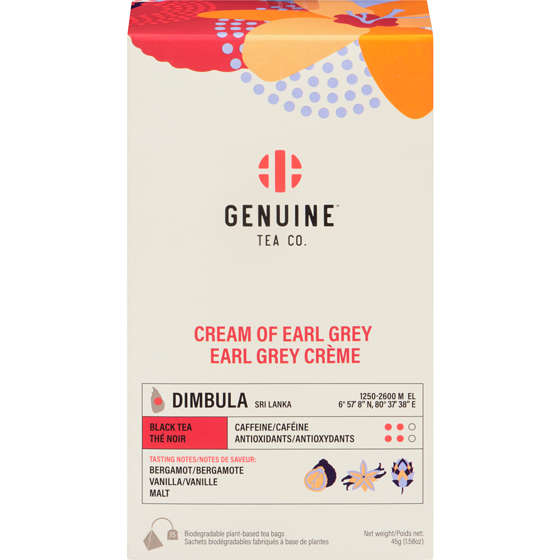 Genuine Tea Black Tea Cream Of Earl Grey 1 ea, $10.99/1ea