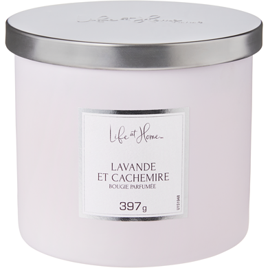 Life at Home Bougie parfumée – Cachemire lavande 1 ea, 16,00 $/1ch