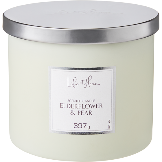 Life at Home Scented Candle Elderflower & Pear 1 ea, $16.00/1ea