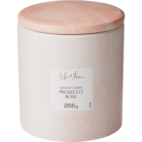 Life at Home Scented Candle Prosecco Rose 1 ea, $10.00/1ea