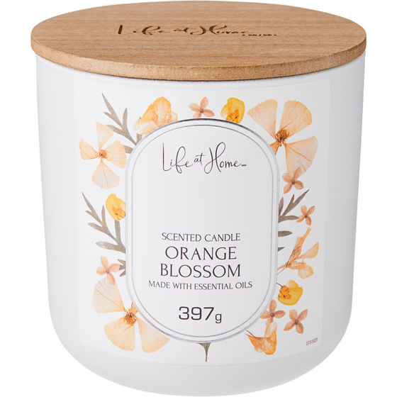 Life at Home Scented Candle Orange Blossom 1 ea, $16.00/1ea