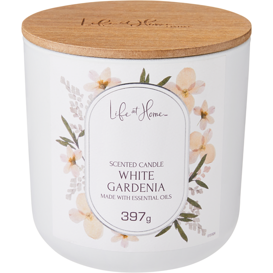 Life at Home Scented Candle White Gardenia 1 ea, $16.00/1ea