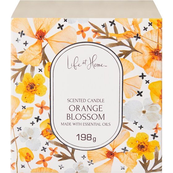 Life at Home Scented Candle Orange Blossom 1 ea, $10.00/1ea