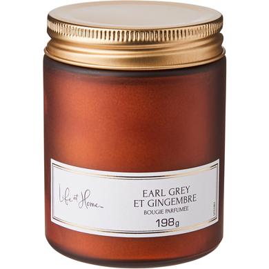 Life at Home Bougie parfumée – Earl Grey et gingembre 1 ea, 10,00 $/1ch