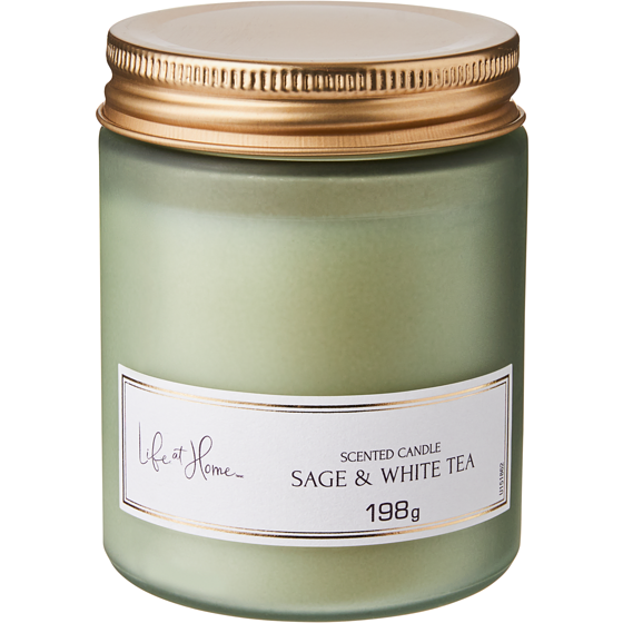 Life at Home Scented Candle Sage & White Tea 1 ea, $10.00/1ea