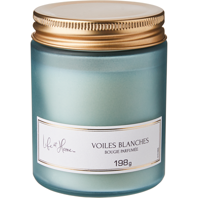 Life at Home Bougie parfumée – Voiles blanches 1 ea, 10,00 $/1ch