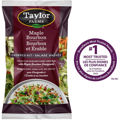 Taylor Farms Maple Bourbon Bacon Chopped Salad Kit 315 g, $2.22/100g