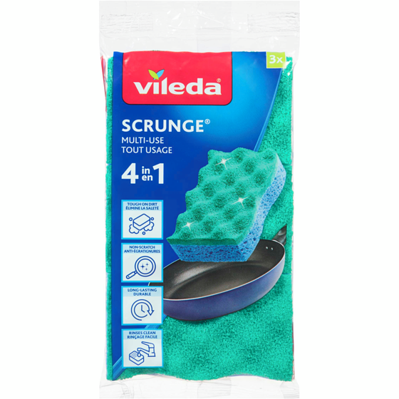 Vileda Scrunge Multi use - 3-Pack 1 ea, $4.79/1ea