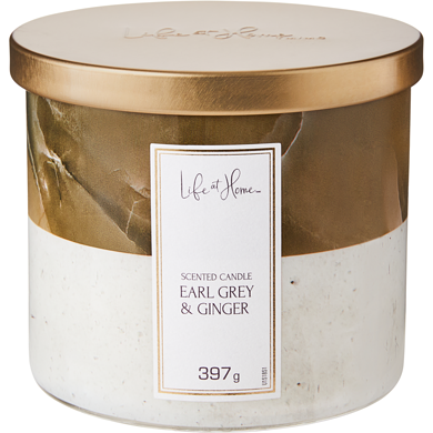 Life at Home Scented Candle Earl Grey & Ginger 1 ea, $16.00/1ea