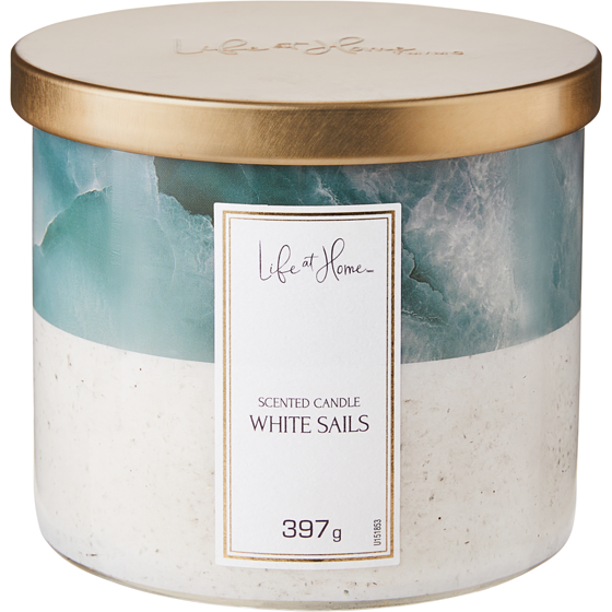 Life at Home Scented Candle White Sails 1 ea, $12.00/1ea