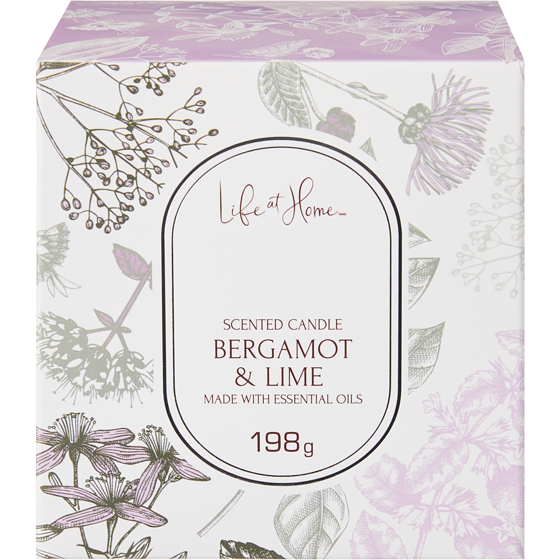 Life at Home Scented Candle Bergamot & Lime 1 ea, $10.00/1ea