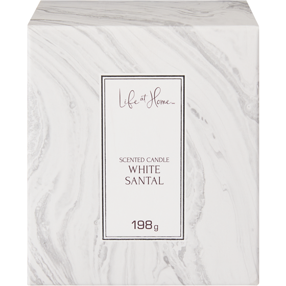 Life at Home Scented Candle White Santal 1 ea, $10.00/1ea